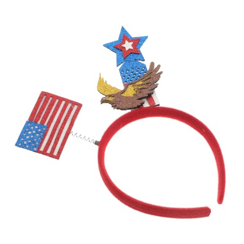 MUCKLILY Flagge Stirnband mit Patriotisches Haar Accessoire für Unabhängigkeitstag Themenpartys Bequemes und Strapazierfähiges Material Weiße Farbpalette MUCKLILY Flagge Stirnband mit Patriotisches Haar Accessoire für Unabhängigkeitstag Themenpartys Bequemes und Strapazierfähiges Material Weiße Farbpalette von MUCKLILY