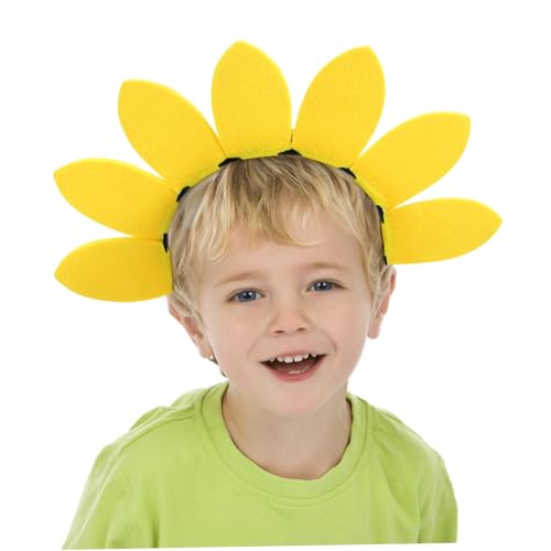 MUCKLILY Geburtstags Haarreif Sonnenblume Vliesstoff Süßer Haarschmuck für Mädchen Dekoratives Stirnband für Party Foto-requisite Attraktives Accessoire MUCKLILY Geburtstags Haarreif Sonnenblume Vliesstoff Süßer Haarschmuck für Mädchen Dekoratives Stirnband für Party Foto-requisite Attraktives Accessoire von MUCKLILY