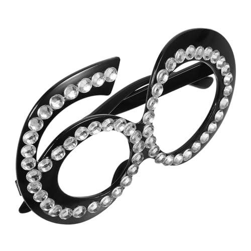 MUCKLILY Geburtstagsbrille mit Funkelnden Strasssteinen Wiederverwendbare Partybrille für Erwachsene Kreative Zahlenform als Fotorequisite für Geburtstagspartys und Karneval MUCKLILY Geburtstagsbrille mit Funkelnden Strasssteinen Wiederverwendbare Partybrille für Erwachsene Kreative Zahlenform als Fotorequisite für Geburtstagspartys und Karneval von MUCKLILY