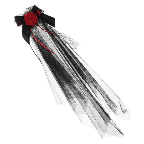 MUCKLILY Gothic Haarreif mit Schwarzem Netzschleier und Rosenverzierung Leichter Flexibler Halloween Kopfschmuck für Gothik Braut Kostüm Komfortabel für Partys und Tag der Toten Feiern MUCKLILY Gothic Haarreif mit Schwarzem Netzschleier und Rosenverzierung Leichter Flexibler Halloween Kopfschmuck für Gothik Braut Kostüm Komfortabel für Partys und Tag der Toten Feiern von MUCKLILY