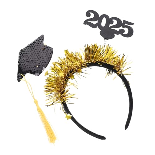 MUCKLILY Grad Cap Stirnband Bachelor Cap Hairband Mit Quasten Graduation Haarzubehör Für Abschlussfeier Dekoration Dekoration MUCKLILY Grad Cap Stirnband Bachelor Cap Hairband Mit Quasten Graduation Haarzubehör Für Abschlussfeier Dekoration Dekoration von MUCKLILY