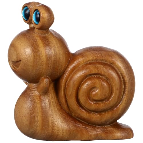 MUCKLILY Holz Geschnitzte Schneckenfigur Mini Ornament aus Hochwertigem Holz Tischdeko für Wohnzimmer oder für Freunde Handgefertigte Teedekoration MUCKLILY Holz Geschnitzte Schneckenfigur Mini Ornament aus Hochwertigem Holz Tischdeko für Wohnzimmer oder für Freunde Handgefertigte Teedekoration von MUCKLILY