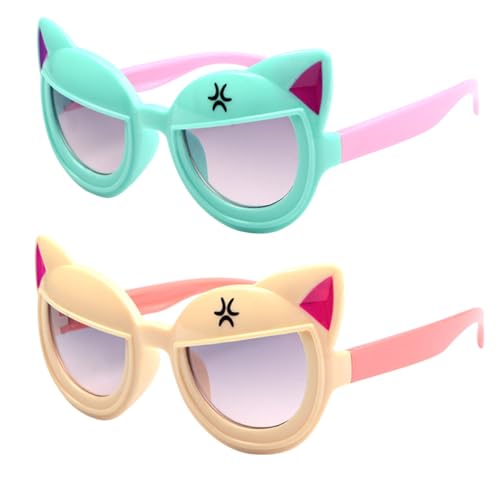 MUCKLILY Katzenohr Sonnenbrille Leichte Cosplay Brille Kreative Partybrille Lustige Brille für Fotos Robust und Bequem MUCKLILY Katzenohr Sonnenbrille Leichte Cosplay Brille Kreative Partybrille Lustige Brille für Fotos Robust und Bequem von MUCKLILY