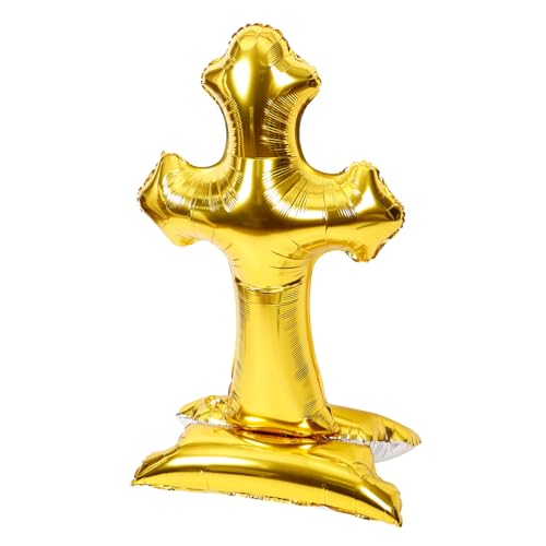 MUCKLILY Kreuzförmiger Aluminiumfolie für Babyparty und Feier Einzigartige Dekoration für Taufen Geburtstagsfeiern und Festlichkeiten für Verschiedene Anlässe Einzelverpackung MUCKLILY Kreuzförmiger Aluminiumfolie für Babyparty und Feier Einzigartige Dekoration für Taufen Geburtstagsfeiern und Festlichkeiten für Verschiedene Anlässe Einzelverpackung von MUCKLILY