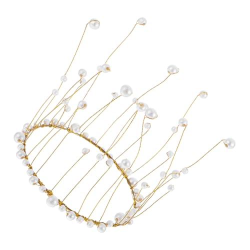 MUCKLILY Kuchen Krone Dekoration mit Perlen für Hochzeit und Eleganter Tortentopper für Festliche Anlässe Handgefertigte Verzierungen für Kuchendekoration MUCKLILY Kuchen Krone Dekoration mit Perlen für Hochzeit und Eleganter Tortentopper für Festliche Anlässe Handgefertigte Verzierungen für Kuchendekoration von MUCKLILY