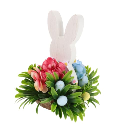 MUCKLILY Küken Holzdeko Niedlicher Tischdeko Hase für Ostern Handgefertigtes Frühlingsornament für Osterfeiern Bücherregal und Schreibtisch MUCKLILY Küken Holzdeko Niedlicher Tischdeko Hase für Ostern Handgefertigtes Frühlingsornament für Osterfeiern Bücherregal und Schreibtisch von MUCKLILY