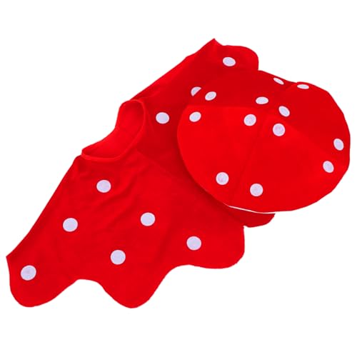 MUCKLILY Mushroom Kostümset mit Mütze und Umhang für Cosplay Bühnenaufführungen und Feiertagsfeiern für Erwachsene und Design für Altersgruppen MUCKLILY Mushroom Kostümset mit Mütze und Umhang für Cosplay Bühnenaufführungen und Feiertagsfeiern für Erwachsene und Design für Altersgruppen von MUCKLILY