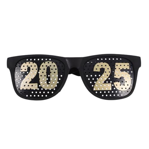 MUCKLILY Neujahrsfeier Brille Lustige Partybrille mit Retro Design für Silvester Abschlussfeiern und Besondere Anlässe Fotorequisiten und Partybedarf MUCKLILY Neujahrsfeier Brille Lustige Partybrille mit Retro Design für Silvester Abschlussfeiern und Besondere Anlässe Fotorequisiten und Partybedarf von MUCKLILY