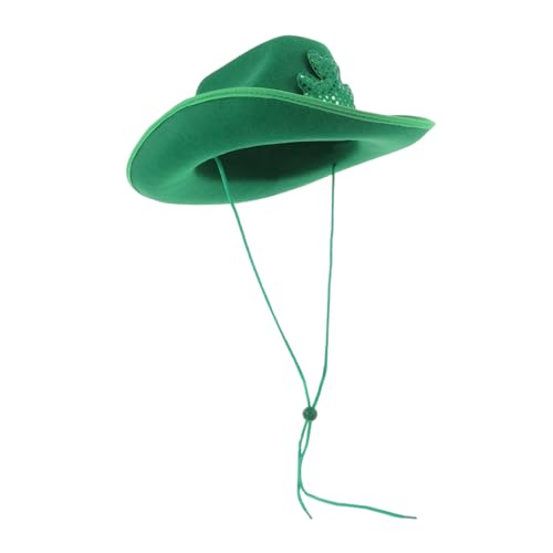 MUCKLILY Patrick's Day Shamrock Cowboy Hut für Frauen Festliches Kostümzubehör mit Strapazierfähigem Design für Mottopartys und Feierlichkeiten MUCKLILY Patrick's Day Shamrock Cowboy Hut für Frauen Festliches Kostümzubehör mit Strapazierfähigem Design für Mottopartys und Feierlichkeiten von MUCKLILY