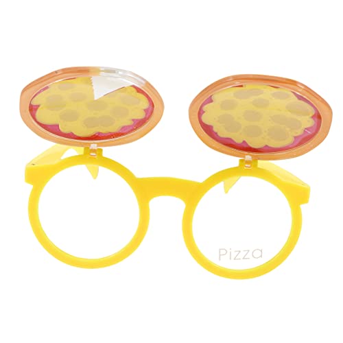 MUCKLILY Partybrille Pizzagläser Lustig Brillen Sammeln Sonnenbrille Groß Für Erwachsene Party-brille Urlaubsbrillenstütze Foto-requisiten Abs Empfindlich Männer Und Frauen Kaleidoskop von MUCKLILY