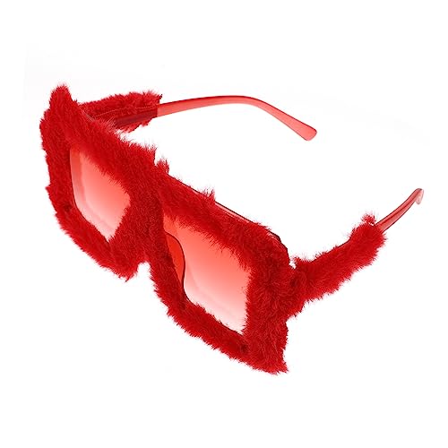 MUCKLILY Plüsch Sonnenbrille für Partys Dekorative Eyewear mit Rahmen und Plüsch für Fotoshootings und Festliche Anlässe MUCKLILY Plüsch Sonnenbrille für Partys Dekorative Eyewear mit Rahmen und Plüsch für Fotoshootings und Festliche Anlässe von MUCKLILY