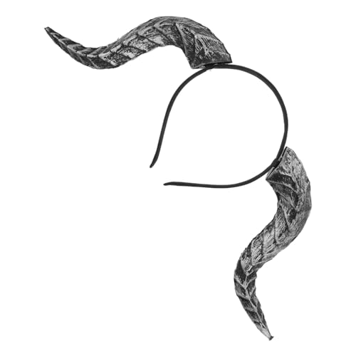 MUCKLILY Removable Devil Horns Headband Komfortabel Robust Vielseitig Für Halloween Cosplay Themenpartys Abnehmbares Gothic Kostümaccessoire Mit Verstellbaren Hörnern Für Damen Herren von MUCKLILY