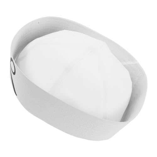 MUCKLILY Sailor Mütze mit Schleife Weißer Matrosenhut für Damen und Herren Cosplay Kostüm Party Hut Modisch Elegant für Alltag und Bühne von MUCKLILY