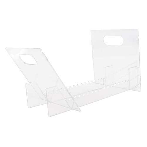 MUCKLILY Schallplattenhalter Organizer Für Schallplatten Buch Veranstalter Vinyl -rekordstand Desktop-display-staffelei Book Display Holder Transparent Acryl MUCKLILY Schallplattenhalter Organizer Für Schallplatten Buch Veranstalter Vinyl -rekordstand Desktop-display-staffelei Book Display Holder Transparent Acryl von MUCKLILY