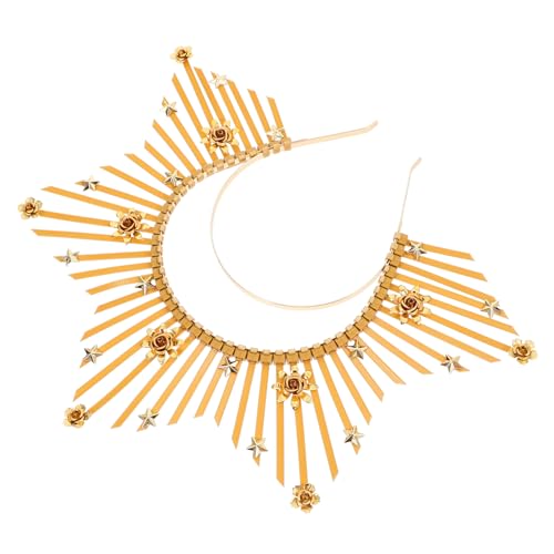 MUCKLILY Stirnband Sonnenstrahlen Haarschmuck Göttin Krone Damen Vintage Party Kostüm Zubehör Goldfarben für Hochzeiten und Feiern MUCKLILY Stirnband Sonnenstrahlen Haarschmuck Göttin Krone Damen Vintage Party Kostüm Zubehör Goldfarben für Hochzeiten und Feiern von MUCKLILY