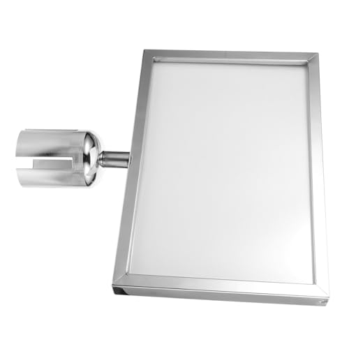 MUCKLILY Stützenschildrahmen Crowd-control-stütze Staffelei Steht Für Schild Doppelseitiger Schilderrahmen A4 Schilderhalterrahmen Halter Für Schilderständer U Party Silver Rostfreier Stahl von MUCKLILY