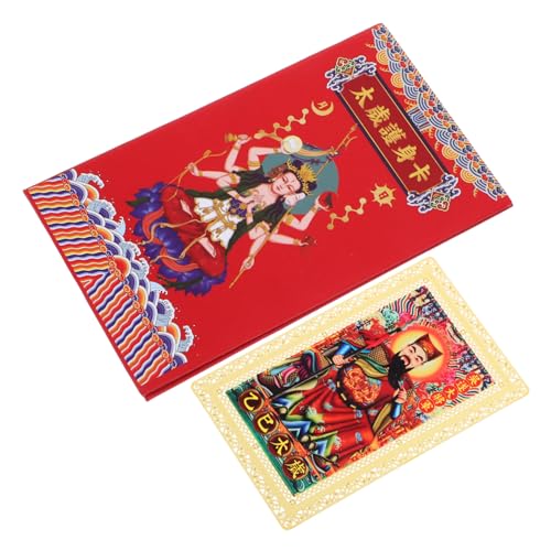 MUCKLILY Tai Sui Amulettkarte aus Traditioneller Glücksbringer für Wohlstand für Autos Brieftaschen und Wu Sui Design MUCKLILY Tai Sui Amulettkarte aus Traditioneller Glücksbringer für Wohlstand für Autos Brieftaschen und Wu Sui Design von MUCKLILY
