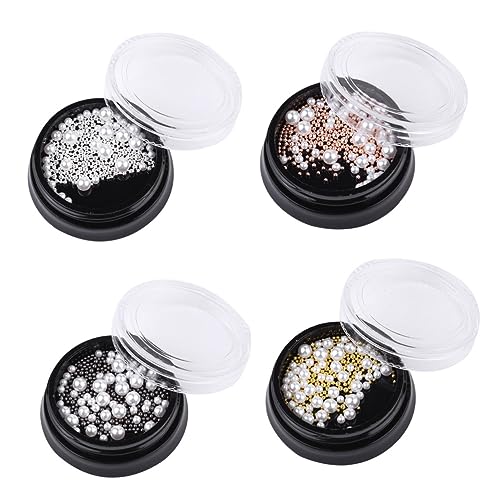 MUCKLILY Teiliges Nail Art Beads mit Weißen Imitationsperlen und Silbernen Stahlkugeln DIY Maniküre Zubehör für Frauen und Mädchen Vielseitige Nagelverzierung und Kreative Dekoration MUCKLILY Teiliges Nail Art Beads mit Weißen Imitationsperlen und Silbernen Stahlkugeln DIY Maniküre Zubehör für Frauen und Mädchen Vielseitige Nagelverzierung und Kreative Dekoration von MUCKLILY
