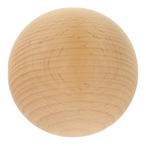 MUCKLILY Unbehandelte Holzkugel DIY Bastelball aus Holz zum Bemalen Dekorieren Party Wohnaccessoire Glatte Oberfläche für Kreative Handarbeiten und Individuelle Gestaltung von MUCKLILY