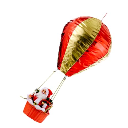 MUCKLILY Weihnachtliche Hängedekoration Santa Claus Heißluftballon Abnehmbar Sicherer Vielseitig für Wohnzimmer Kinderzimmer Terrasse Festliche Atmosphäre Teilig von MUCKLILY