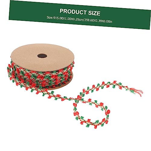 MUCKLILY Weihnachtliches Geschenkband Yards Polyester Schleifenband für Geschenkverpackung Diy Dekoration Weihnachtsbaum Schmuck Party und Geschenkboxen Verzierung MUCKLILY Weihnachtliches Geschenkband Yards Polyester Schleifenband für Geschenkverpackung Diy Dekoration Weihnachtsbaum Schmuck Party und Geschenkboxen Verzierung von MUCKLILY
