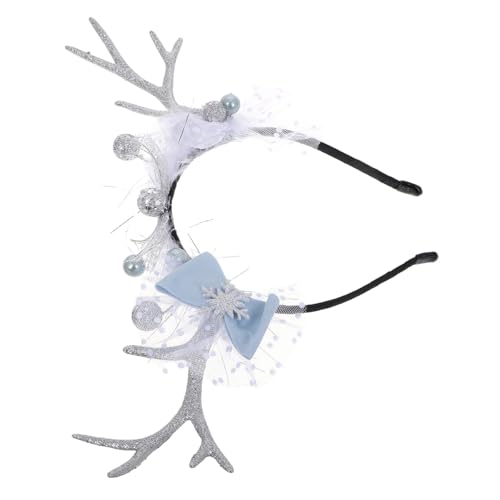 MUCKLILY Weihnachtliches Stirnband mit Rentiergeweih und Blauem Schleifenakzent Festliches Kopfschmuck Accessoire für Frauen für Weihnachtsfeiern Fotoshootings und Festliche Anlässe MUCKLILY Weihnachtliches Stirnband mit Rentiergeweih und Blauem Schleifenakzent Festliches Kopfschmuck Accessoire für Frauen für Weihnachtsfeiern Fotoshootings und Festliche Anlässe von MUCKLILY