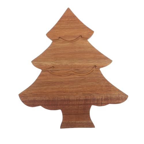 MUCKLILY Weihnachtsbaum Schneidebrett aus Holz Dekoratives Serviertablett für Sushi Snacks Robustes und Pflegeleichtes Küchenaccessoire MUCKLILY Weihnachtsbaum Schneidebrett aus Holz Dekoratives Serviertablett für Sushi Snacks Robustes und Pflegeleichtes Küchenaccessoire von MUCKLILY