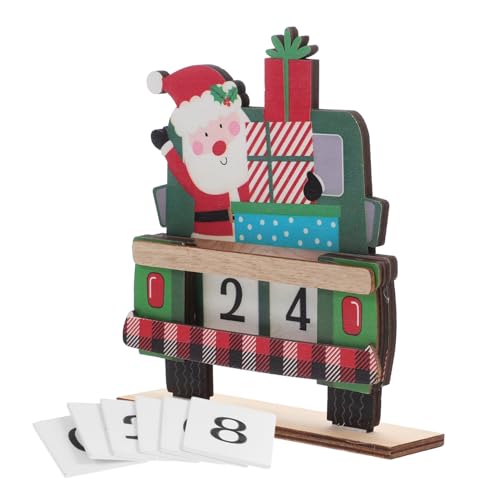 MUCKLILY Weihnachtsmann Holz Countdown Kalender Handgemalte Dekoration für Adventszeit Interaktive Überraschungen Einzigartiges Design Festlicher Tischschmuck für Weihnachten MUCKLILY Weihnachtsmann Holz Countdown Kalender Handgemalte Dekoration für Adventszeit Interaktive Überraschungen Einzigartiges Design Festlicher Tischschmuck für Weihnachten von MUCKLILY