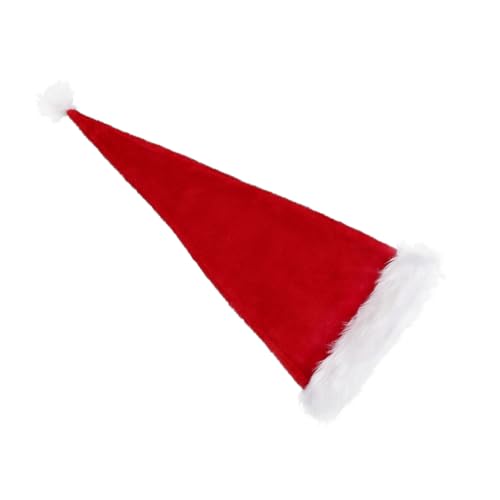 MUCKLILY Weihnachtsmütze für Erwachsene Santa Hut Roter Nikolausmütze für Weihnachtsfeiern Kostümzubehör und Fotorequisite Bequem und Warm MUCKLILY Weihnachtsmütze für Erwachsene Santa Hut Roter Nikolausmütze für Weihnachtsfeiern Kostümzubehör und Fotorequisite Bequem und Warm von MUCKLILY
