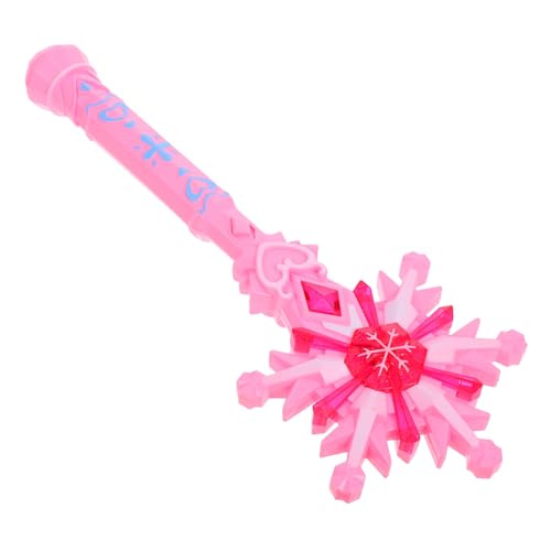 MUCKLILY Zauberstab favorisieren Prinzessin Weihnachten Kleinkind Musikspielzeug Feenstab aufleuchten Seifenblasenmaschine geführte Zauberstäbe Rotierender Leuchtstab Plastik von MUCKLILY