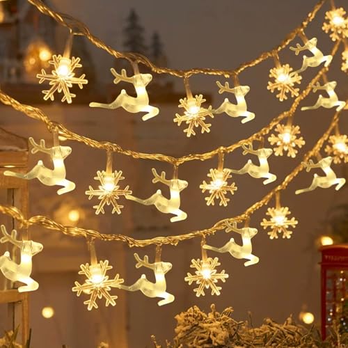 Weihnachtslichterkette,Lichterkette 6m LED für Weihnachtsdeko innen ,40 Warmen LEDs Weihnachtsdeko Lichterkette, Kinderzimmer, Weihnachtsbaum Outdoor-Dekoration Hochzeit, Geburtstag, Valentinstag Weihnachtslichterkette,Lichterkette 6m LED für Weihnachtsdeko innen ,40 Warmen LEDs Weihnachtsdeko Lichterkette, Kinderzimmer, Weihnachtsbaum Outdoor-Dekoration Hochzeit, Geburtstag, Valentinstag von MUCOOS
