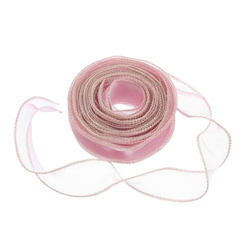MUELODSIC 1 Rolle Breites, Transparentes Chiffonband Mit Golddraht, Polyesterband Zum Verpacken Von Geschenken, Heimdekoration, Hochzeitsdeko, Haarschmuck Für Mädchen, Handgefertigt, 9,1 M, MUELODSIC 1 Rolle Breites, Transparentes Chiffonband Mit Golddraht, Polyesterband Zum Verpacken Von Geschenken, Heimdekoration, Hochzeitsdeko, Haarschmuck Für Mädchen, Handgefertigt, 9,1 M, von MUELODSIC