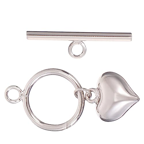 MUELODSIC 1 Satz DIY Armbandverschluss Silberbeschichtetem Material Schmuckzubehör für Armbänder und für Kreative Bastelprojekte und DIY Schmuckherstellung von MUELODSIC