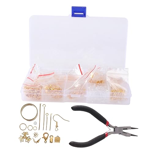 MUELODSIC 1 Satz DIY Schmuckset mit Karabinerverschlüssen und Zange Handgemachte und Armbänder Hochwertigen Materialien für Kreative Bastelprojekte für und Familie von MUELODSIC