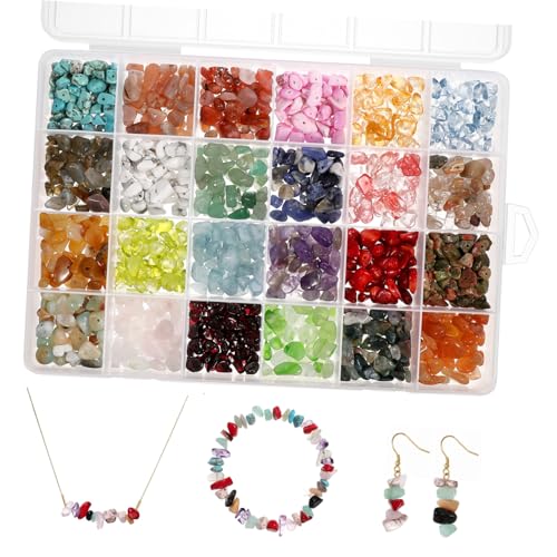 MUELODSIC 1 Schachtel Fächer Natürliche Steinperlen DIY Schmuck Spacer Beads Lose Perlen Basteln Armbänder Halsketten Ohrringe Zubehör MUELODSIC 1 Schachtel Fächer Natürliche Steinperlen DIY Schmuck Spacer Beads Lose Perlen Basteln Armbänder Halsketten Ohrringe Zubehör von MUELODSIC