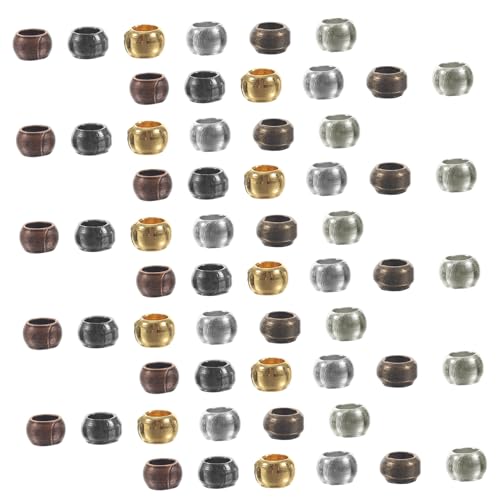 MUELODSIC 1 Schachtel Farbige Kupferperlen mit Großem Loch DIY Schmuckperlen für Armband Basteln Handliche Spacer Beads für Kreative Schmuckherstellung und Geschenkideen MUELODSIC 1 Schachtel Farbige Kupferperlen mit Großem Loch DIY Schmuckperlen für Armband Basteln Handliche Spacer Beads für Kreative Schmuckherstellung und Geschenkideen von MUELODSIC