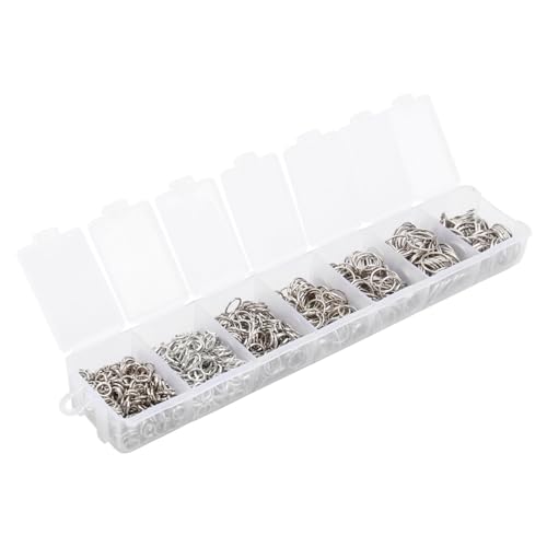 MUELODSIC 1 Schachtel Handgefertigte Schmuckverbinder Set mit Offenen Biegeringen in Verschiedenen Praktisches Aufbewahrungsbox für DIY Schmuckherstellung und Schlüsselanhänger Basteln MUELODSIC 1 Schachtel Handgefertigte Schmuckverbinder Set mit Offenen Biegeringen in Verschiedenen Praktisches Aufbewahrungsbox für DIY Schmuckherstellung und Schlüsselanhänger Basteln von MUELODSIC