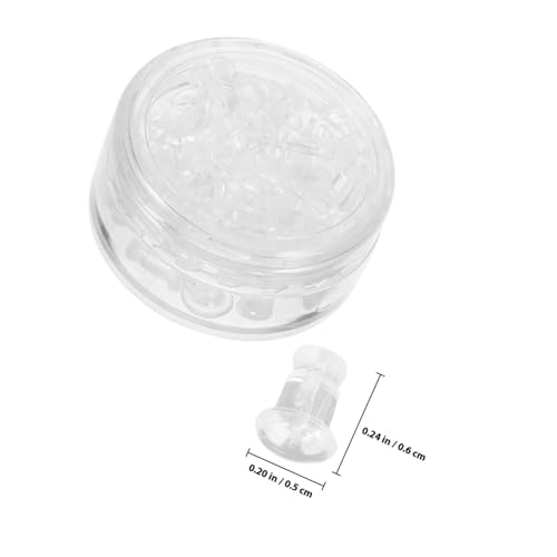 MUELODSIC 1 Schachtel Locking Earring Backs Transparent Silikon Ersatz Ohrstecker Stopper Sicherer Verschluss Für Damen Schmuckherstellung Und Reparatur von MUELODSIC