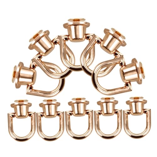 MUELODSIC 10 Stück Drehbare Nieten D Ringe Langlebige Metalltaschenringe für DIY Lederhandtaschen Rucksack Zubehör Gürtel Schuhe und Lederhandwerk Stabile Schraubnieten für Vielseitige MUELODSIC 10 Stück Drehbare Nieten D Ringe Langlebige Metalltaschenringe für DIY Lederhandtaschen Rucksack Zubehör Gürtel Schuhe und Lederhandwerk Stabile Schraubnieten für Vielseitige von MUELODSIC