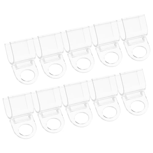 MUELODSIC 10 Stück Gardinenclip Shade Cloth Clips Gardinenhakenclip Blindhalterclips Clips für Faltenfarben gardienen klemme Vorhangstifte Zubehör für Rollos Transparent von MUELODSIC