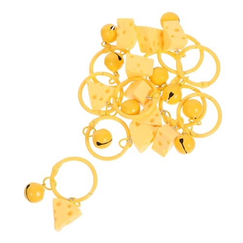 MUELODSIC 10 Stück Käse Schlüsselanhänger mit Glocke Bunte Resin Bag Charms Vielseitige Taschenanhänger für Rucksack Geldbörse Geburtstagsgeschenke für Frauen MUELODSIC 10 Stück Käse Schlüsselanhänger mit Glocke Bunte Resin Bag Charms Vielseitige Taschenanhänger für Rucksack Geldbörse Geburtstagsgeschenke für Frauen von MUELODSIC