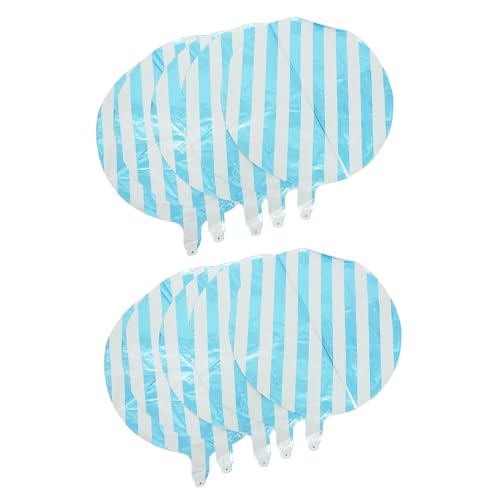MUELODSIC 10 Stück Runde Gestreifte Folienballons in Candy Farben Blau Dekorative Partyballons für Hochzeit Geburtstag Festliche Raumdekoration Stilvoll und Modisch MUELODSIC 10 Stück Runde Gestreifte Folienballons in Candy Farben Blau Dekorative Partyballons für Hochzeit Geburtstag Festliche Raumdekoration Stilvoll und Modisch von MUELODSIC