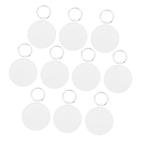 MUELODSIC 10 Stück Runde Sublimation Schlüsselanhänger Blanks Doppelseitig Acryl Heat Transfer Keychain DIY Basteln Fotodruck Zubehör Kompatibel mit Heat Press Maschinen MUELODSIC 10 Stück Runde Sublimation Schlüsselanhänger Blanks Doppelseitig Acryl Heat Transfer Keychain DIY Basteln Fotodruck Zubehör Kompatibel mit Heat Press Maschinen von MUELODSIC