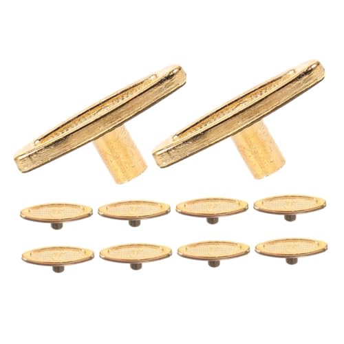 MUELODSIC 10 Stück Teiliges Aufziehschlüssel für Spieluhren DIY Zubehör mit Praktischem Griff Standardgröße Kompatibel als Ersatz für Windup Spieluhr und Uhrwerke Langlebiges Metall in Gold von MUELODSIC