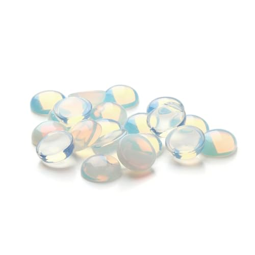 MUELODSIC 10 Stück Teiliges DIY Opal Schmuckstein Flach Bodenschliff Charm Anhänger für Damen Mädchen Bastelzubehör für Armbänder Halsketten MUELODSIC 10 Stück Teiliges DIY Opal Schmuckstein Flach Bodenschliff Charm Anhänger für Damen Mädchen Bastelzubehör für Armbänder Halsketten von MUELODSIC