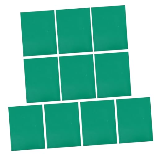 MUELODSIC 10 Stück Teiliges Grüne PVC Weichgummi Gravurplatten Leichte Schneidematten mit Glatter Oberfläche Schutzverstärkend und Handschonend für Gravur Papierkunst DIY und Bastelprojekte von MUELODSIC