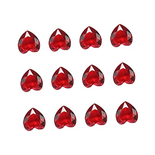 MUELODSIC 10 Stück Teiliges Herzförmige Rote Glasornamente Romantische Hochzeitsdeko Rubinhochzeit Streudeko für Tisch und Feierlichkeiten MUELODSIC 10 Stück Teiliges Herzförmige Rote Glasornamente Romantische Hochzeitsdeko Rubinhochzeit Streudeko für Tisch und Feierlichkeiten von MUELODSIC
