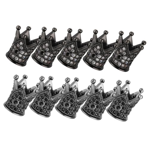 MUELODSIC 10 Stück Teiliges Kronenform Perlen Schmuckperlen Kupferperlen für Armbänder Halsketten DIY Bastelperlen Auffädeln Schmuck Selber Machen Geeignet für Individuelle MUELODSIC 10 Stück Teiliges Kronenform Perlen Schmuckperlen Kupferperlen für Armbänder Halsketten DIY Bastelperlen Auffädeln Schmuck Selber Machen Geeignet für Individuelle von MUELODSIC