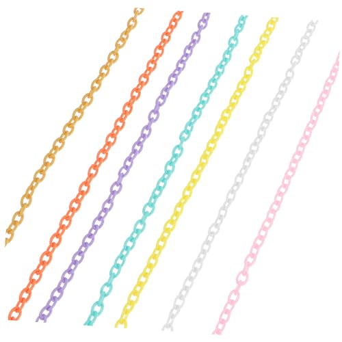 MUELODSIC 10 Stück Teiliges Kunststoff Gliederketten Glatte Oberfläche Oval Geformte DIY Schmuckketten Basteln Zubehör Bunte Farben für Kreative Handarbeiten und Schmuckherstellung MUELODSIC 10 Stück Teiliges Kunststoff Gliederketten Glatte Oberfläche Oval Geformte DIY Schmuckketten Basteln Zubehör Bunte Farben für Kreative Handarbeiten und Schmuckherstellung von MUELODSIC