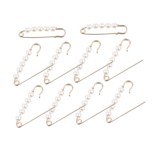 MUELODSIC 10 Stück Teiliges Metall Hosenclips mit Perlen Taillenversteller Brosche zum Festigen der Robuste Sicherheitsnadeln für Damen Jeans Pullover Kleider Vielseitig und Einfach zu MUELODSIC 10 Stück Teiliges Metall Hosenclips mit Perlen Taillenversteller Brosche zum Festigen der Robuste Sicherheitsnadeln für Damen Jeans Pullover Kleider Vielseitig und Einfach zu von MUELODSIC